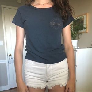 Brandy Melville Navy Blue Malibu Top